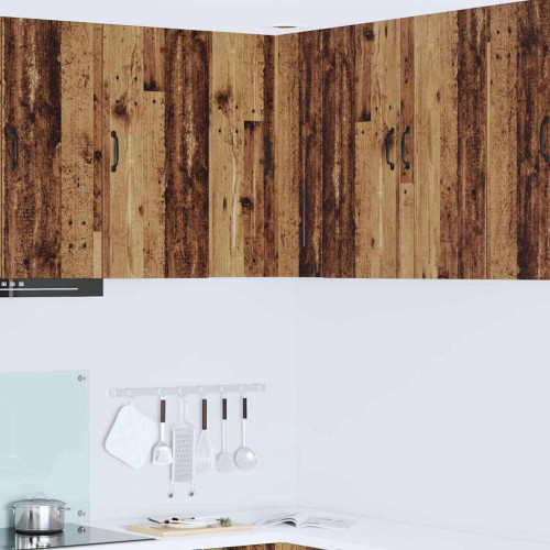 vidaXL Diskmaskin panel Kalmar Gammalt trä 57 x 57 x 80 cm