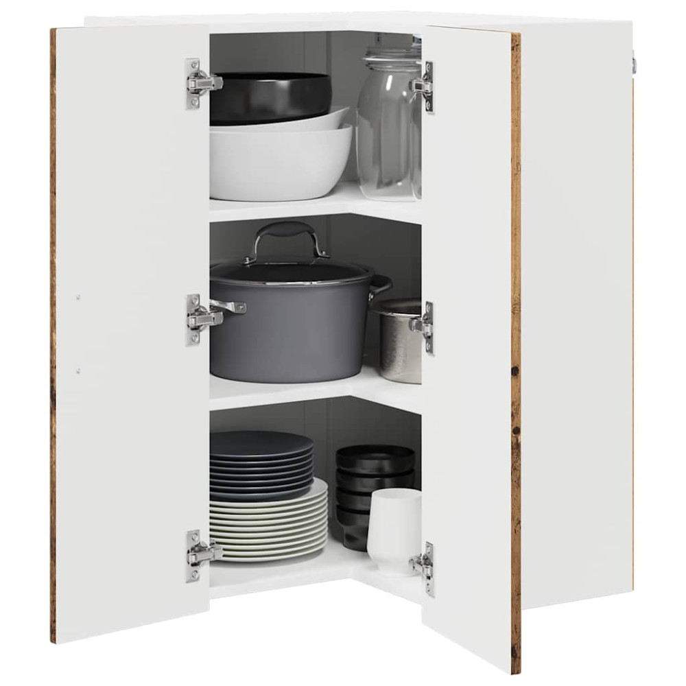 Produktbild för Diskmaskin panel Kalmar Gammalt trä 57 x 57 x 80 cm