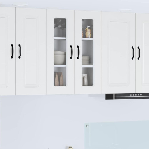 vidaXL Diskmaskin panel Kalmar Högblanka vita 60 x 31 x 80 cm