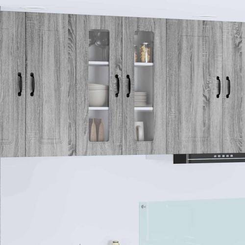 vidaXL Diskmaskin panel Kalmar Grå Sonoma 60 x 31 x 80 cm