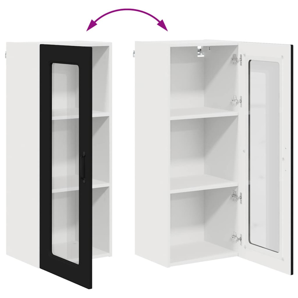 Produktbild för Diskmaskin panel Kalmar Svart 40 x 31 x 100 cm Konstruerat trä