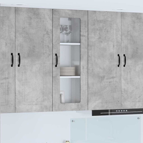 vidaXL Diskmaskin panel Kalmar Betonggrå 40 x 31 x 100 cm