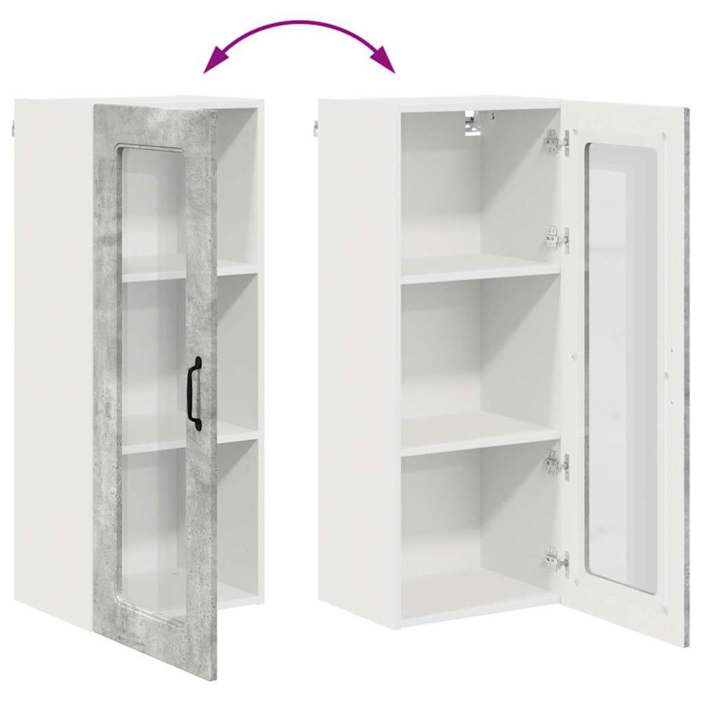 Produktbild för Diskmaskin panel Kalmar Betonggrå 40 x 31 x 100 cm