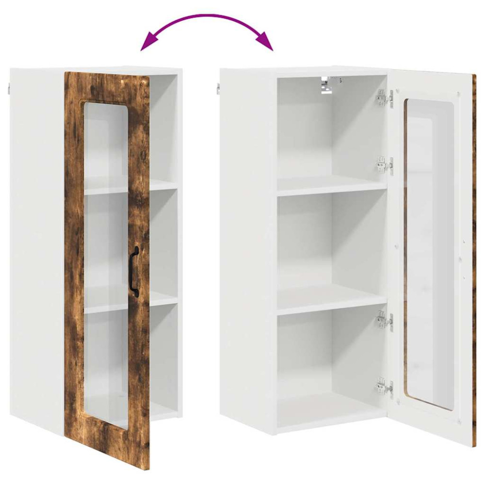 Produktbild för Diskmaskin panel Kalmar Rökt ek 40 x 31 x 100 cm