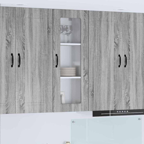 vidaXL Diskmaskin panel Kalmar Grå Sonoma 40 x 31 x 100 cm