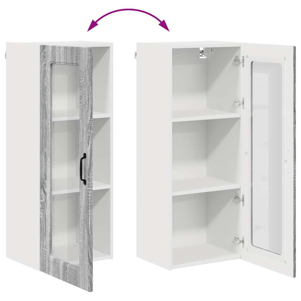 Produktbild för Diskmaskin panel Kalmar Grå Sonoma 40 x 31 x 100 cm