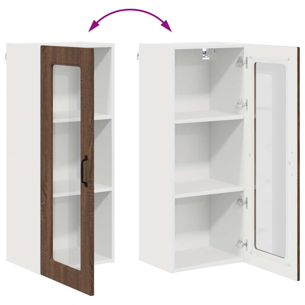Produktbild för Diskmaskin panel Kalmar Brun Ek 40 x 31 x 100 cm