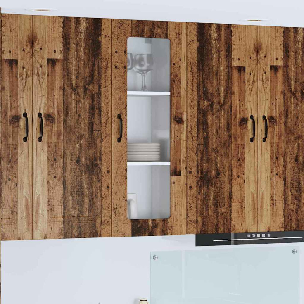 Produktbild för Diskmaskin panel Kalmar Gammalt trä 40 x 31 x 100 cm