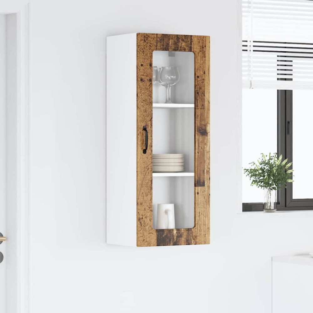 Produktbild för Diskmaskin panel Kalmar Gammalt trä 40 x 31 x 100 cm