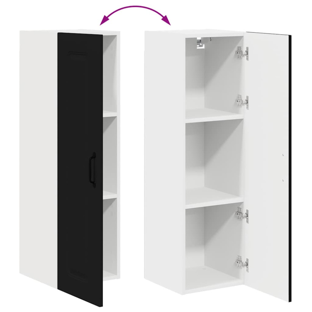 Produktbild för Diskmaskin panel Kalmar Svart 30 x 31 x 100 cm Konstruerat trä