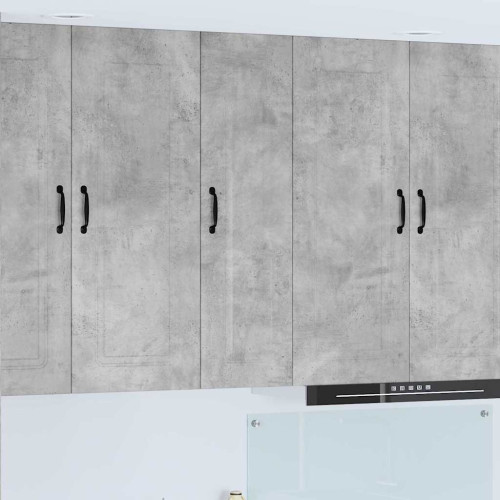 vidaXL Diskmaskin panel Kalmar Betonggrå 30 x 31 x 100 cm
