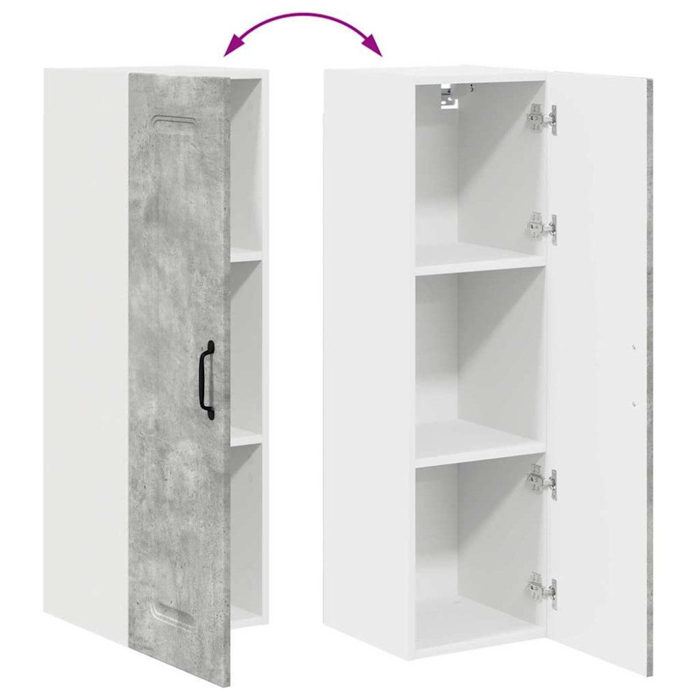 Produktbild för Diskmaskin panel Kalmar Betonggrå 30 x 31 x 100 cm