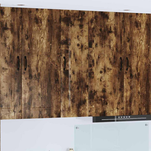 vidaXL Diskmaskin panel Kalmar Rökt ek 30 x 31 x 100 cm