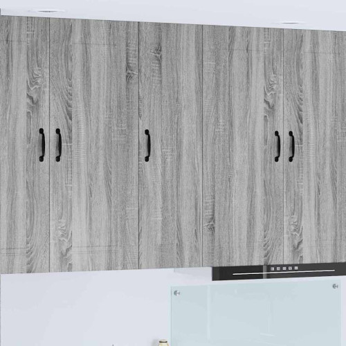 vidaXL Diskmaskin panel Kalmar Grå Sonoma 30 x 31 x 100 cm