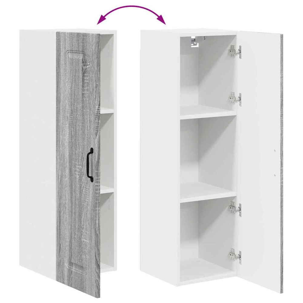 Produktbild för Diskmaskin panel Kalmar Grå Sonoma 30 x 31 x 100 cm