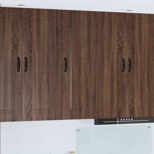 vidaXL Diskmaskin panel Kalmar Brun Ek 30 x 31 x 100 cm