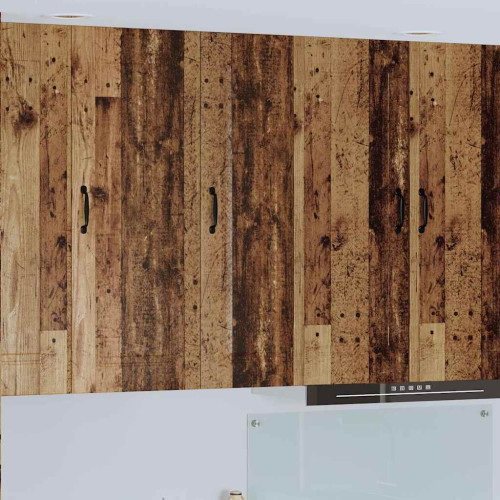 vidaXL Diskmaskin panel Kalmar Gammalt trä 30 x 31 x 100 cm