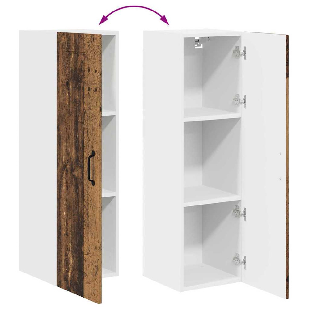 Produktbild för Diskmaskin panel Kalmar Gammalt trä 30 x 31 x 100 cm