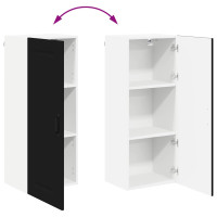Produktbild för Diskmaskin panel Kalmar Svart 40 x 31 x 100 cm Konstruerat trä