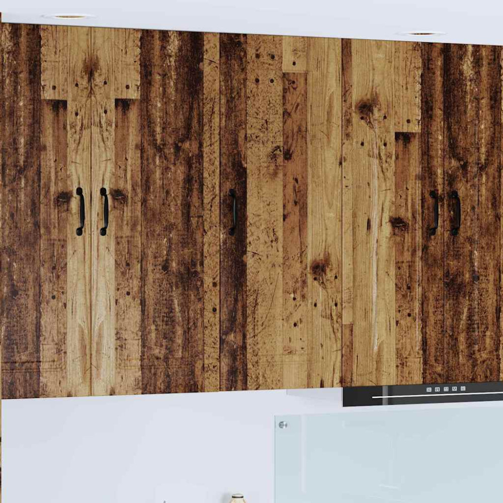 Produktbild för Diskmaskin panel Kalmar Gammalt trä 40 x 31 x 100 cm