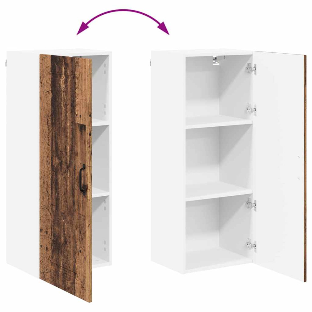 Produktbild för Diskmaskin panel Kalmar Gammalt trä 40 x 31 x 100 cm