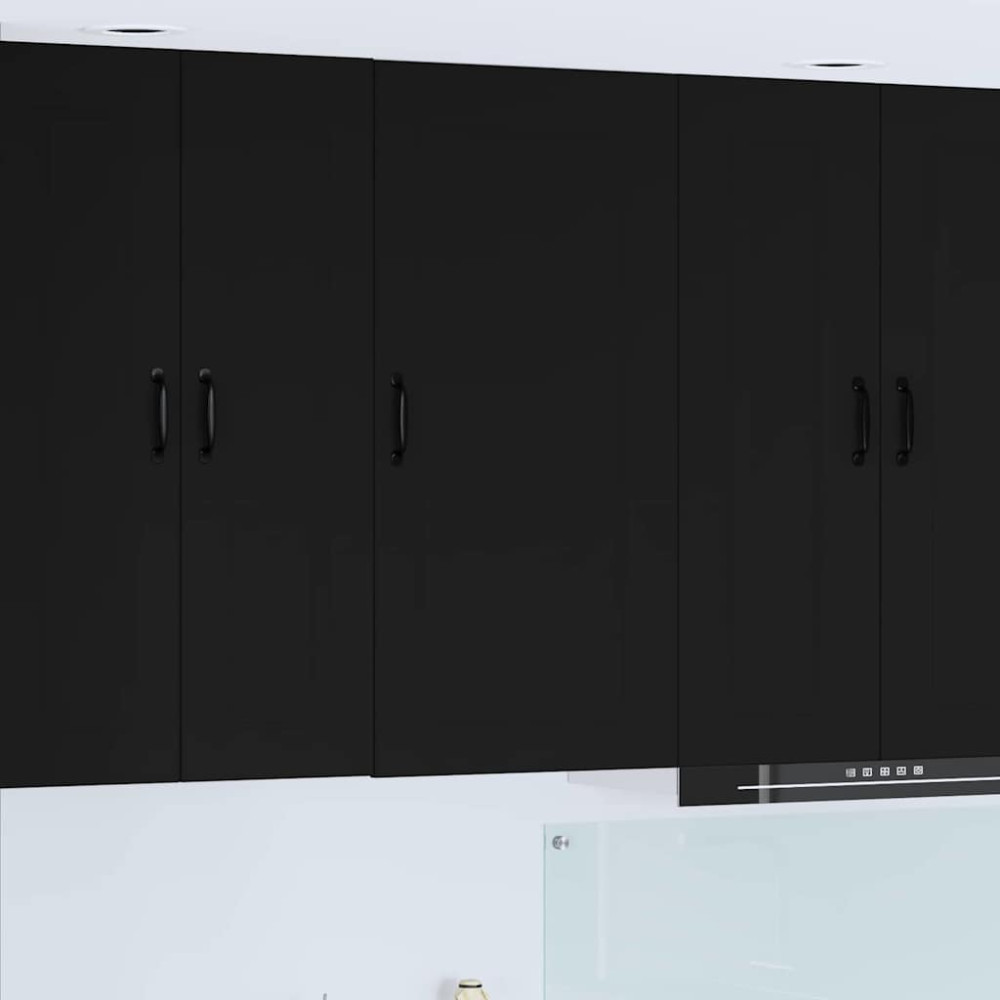 Produktbild för Diskmaskin panel Kalmar Svart 50 x 31 x 100 cm Konstruerat trä