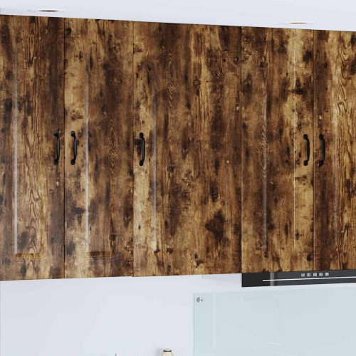 vidaXL Diskmaskin panel Kalmar Rökt ek 50 x 31 x 100 cm