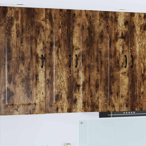 vidaXL Diskmaskin panel Kalmar Rökt ek 60 x 31 x 100 cm