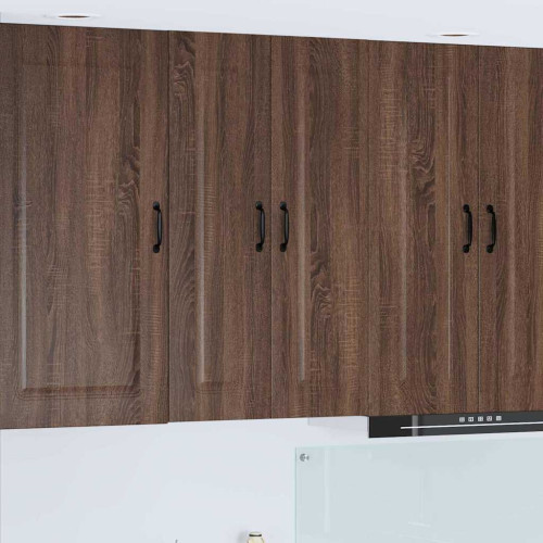 vidaXL Diskmaskin panel Kalmar Brun Ek 60 x 31 x 100 cm