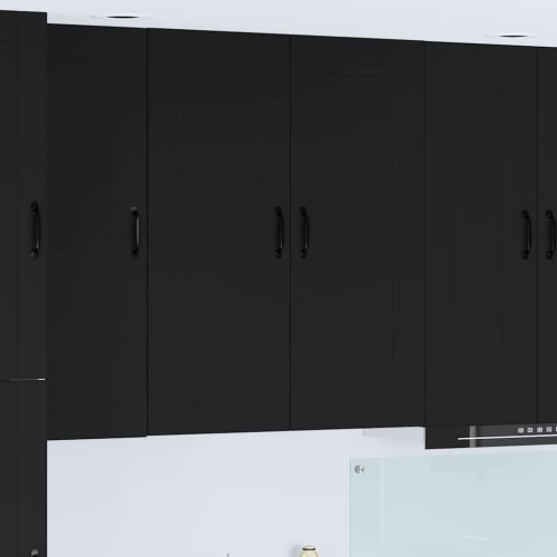 vidaXL Diskmaskin panel Kalmar Svart 80 x 31 x 100 cm Konstruerat trä