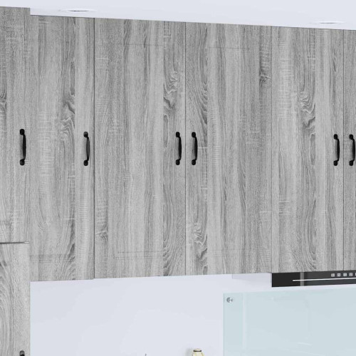 vidaXL Diskmaskin panel Kalmar Grå Sonoma 80 x 31 x 100 cm