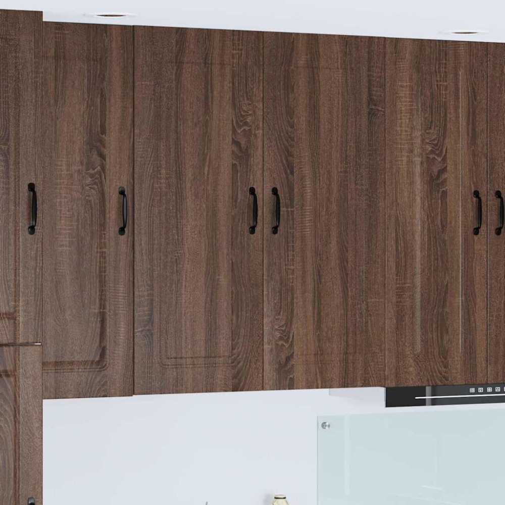 Produktbild för Diskmaskin panel Kalmar Brun Ek 80 x 31 x 100 cm