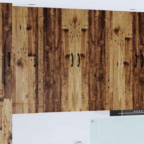vidaXL Diskmaskin panel Kalmar Gammalt trä 80 x 31 x 100 cm