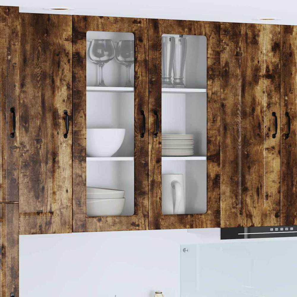 Produktbild för Diskmaskin panel Kalmar Rökt ek 80 x 31 x 100 cm