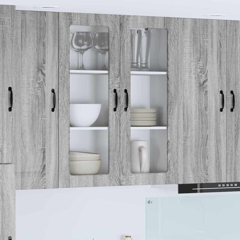 Produktbild för Diskmaskin panel Kalmar Grå Sonoma 80 x 31 x 100 cm