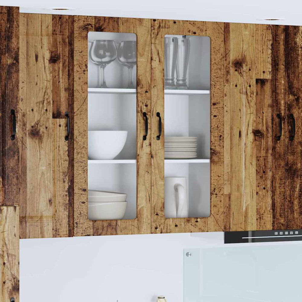 Produktbild för Diskmaskin panel Kalmar Gammalt trä 80 x 31 x 100 cm