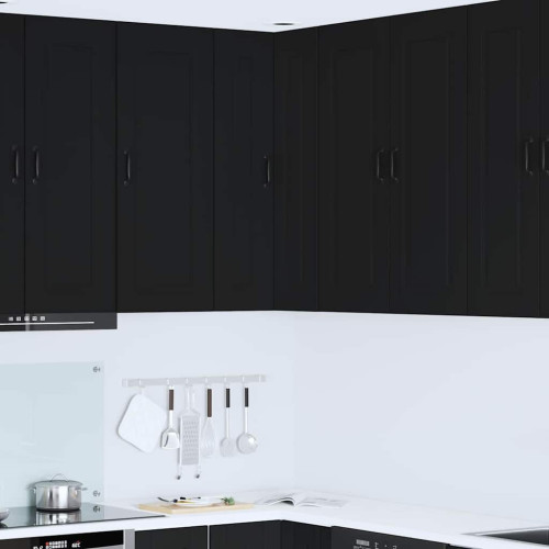 vidaXL Diskmaskin panel Kalmar Svart 57 x 57 x 100 cm Konstruerat trä
