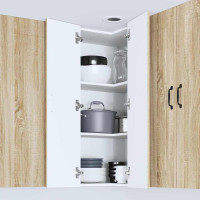 Produktbild för Diskmaskin panel Kalmar Sonoma-ek 57 x 57 x 100 cm