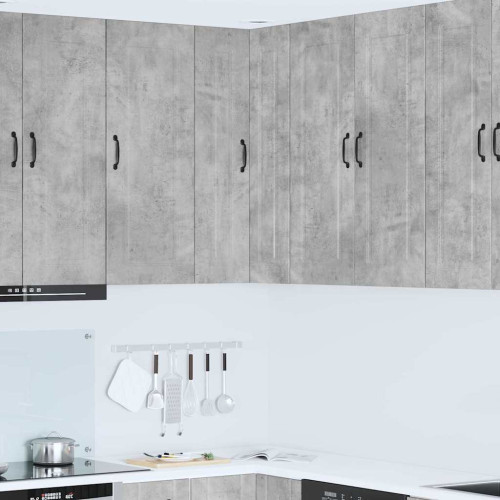 vidaXL Diskmaskin panel Kalmar Betonggrå 57 x 57 x 100 cm
