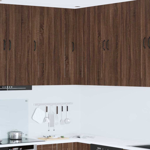 vidaXL Diskmaskin panel Kalmar Brun Ek 57 x 57 x 100 cm