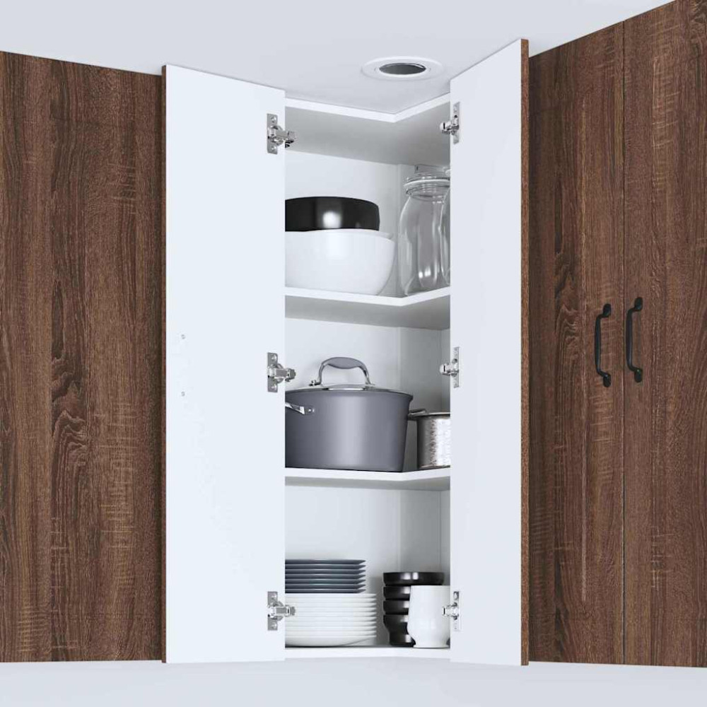 Produktbild för Diskmaskin panel Kalmar Brun Ek 57 x 57 x 100 cm
