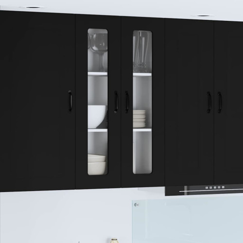 vidaXL Diskmaskin panel Kalmar Svart 60 x 31 x 100 cm Konstruerat trä