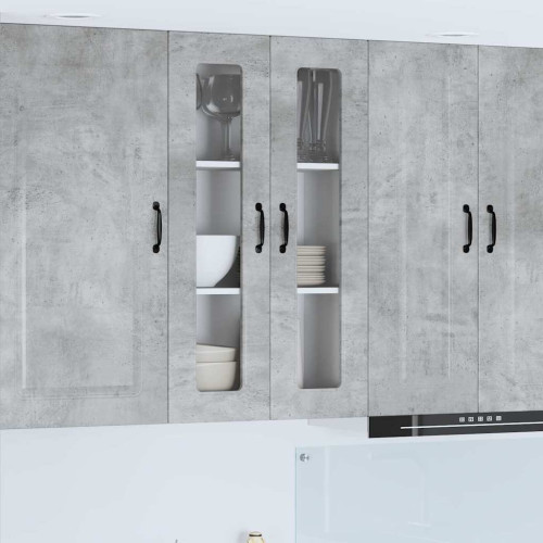 vidaXL Diskmaskin panel Kalmar Betonggrå 60 x 31 x 100 cm