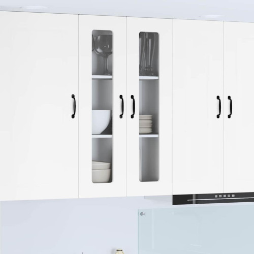 vidaXL Diskmaskin panel Kalmar Högblanka vita 60 x 31 x 100 cm