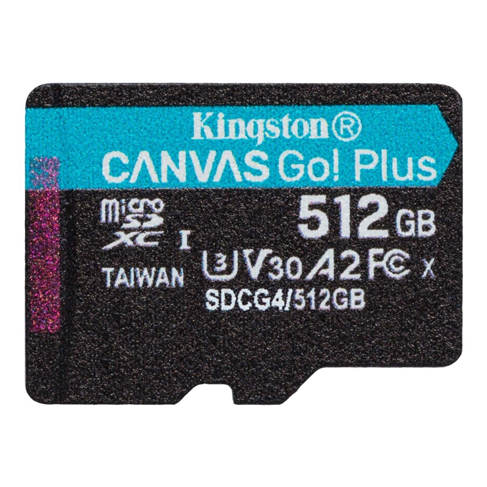 Produktbild för Kingston Canvas Go! Plus - flash-minneskort - 512 GB - mikroSDXC UHS-I
