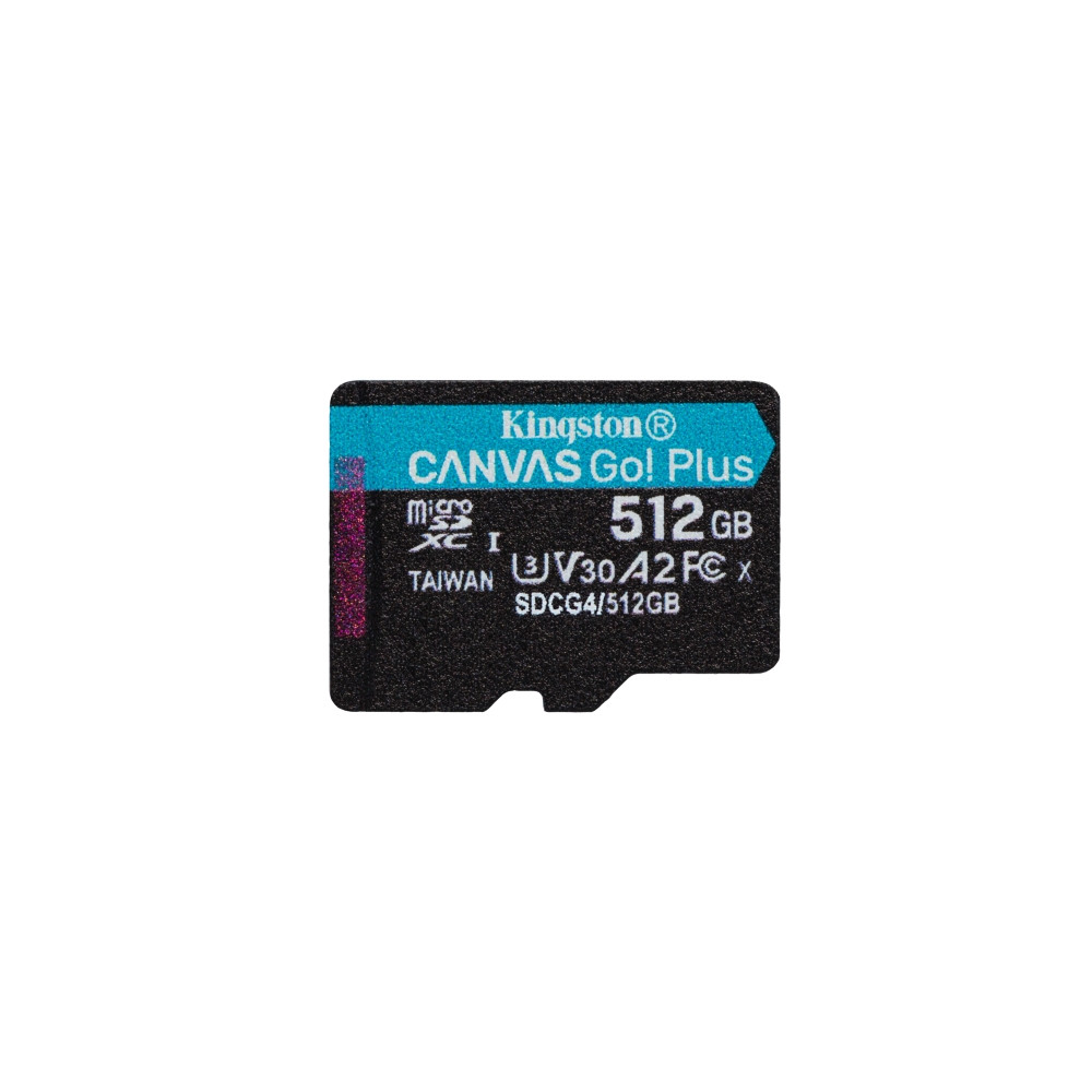 Produktbild för Kingston Canvas Go! Plus - flash-minneskort - 512 GB - mikroSDXC UHS-I