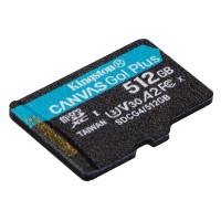 Produktbild för Kingston Canvas Go! Plus - flash-minneskort - 512 GB - mikroSDXC UHS-I