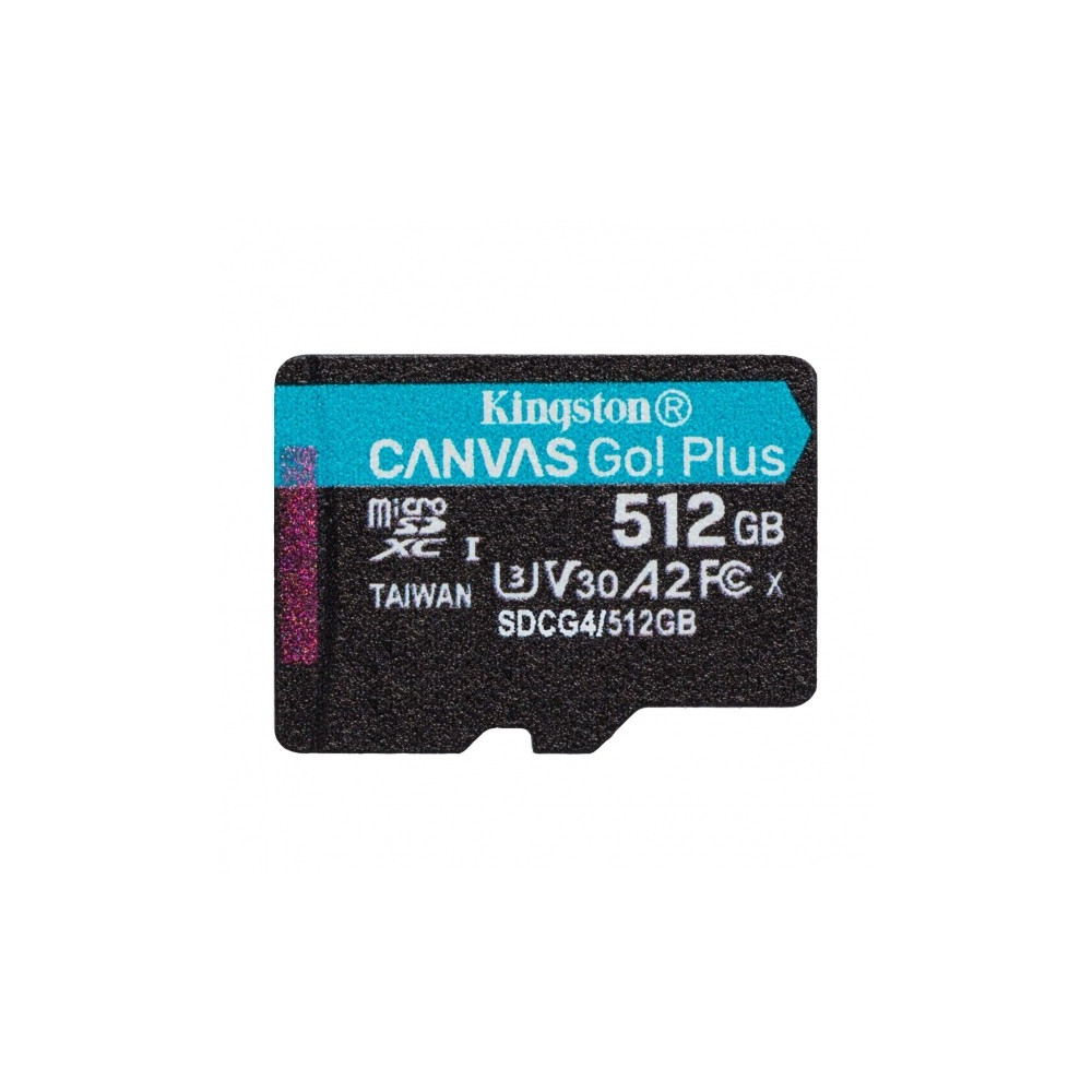 Produktbild för Kingston Canvas Go! Plus - flash-minneskort - 512 GB - mikroSDXC UHS-I