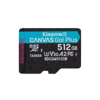 Produktbild för Kingston Canvas Go! Plus - flash-minneskort - 512 GB - mikroSDXC UHS-I