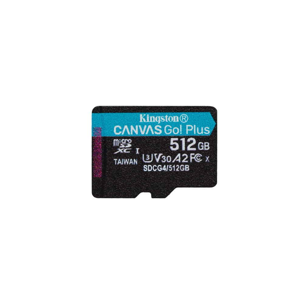 Produktbild för Kingston Canvas Go! Plus - flash-minneskort - 512 GB - mikroSDXC UHS-I